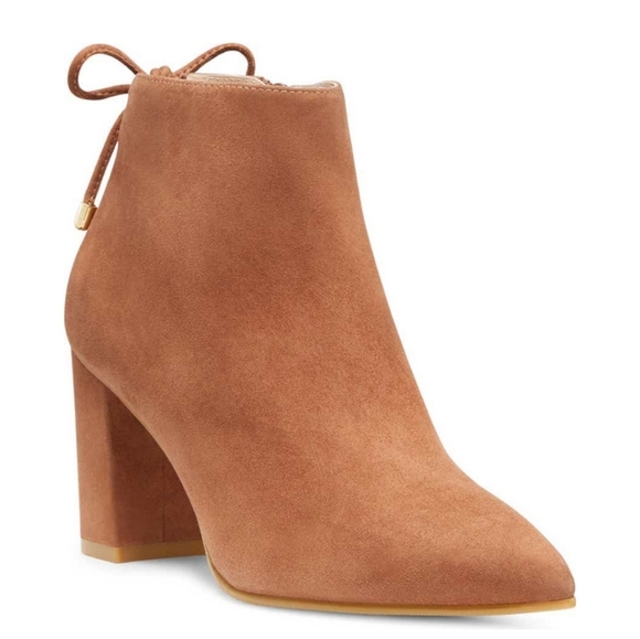 Stuart Weitzman Shoes - Stuart Weitzman Cappuccino Tieback Block Bootie - Size 7.5 *PLZ READ DESCRIPTION